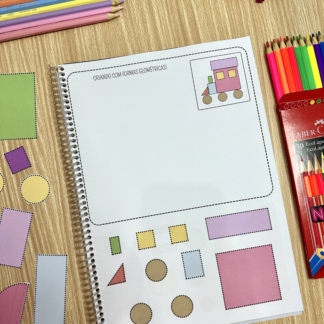 Formas geométricas Educação Infantil - Atividades para recortar e montar - Imagem 5