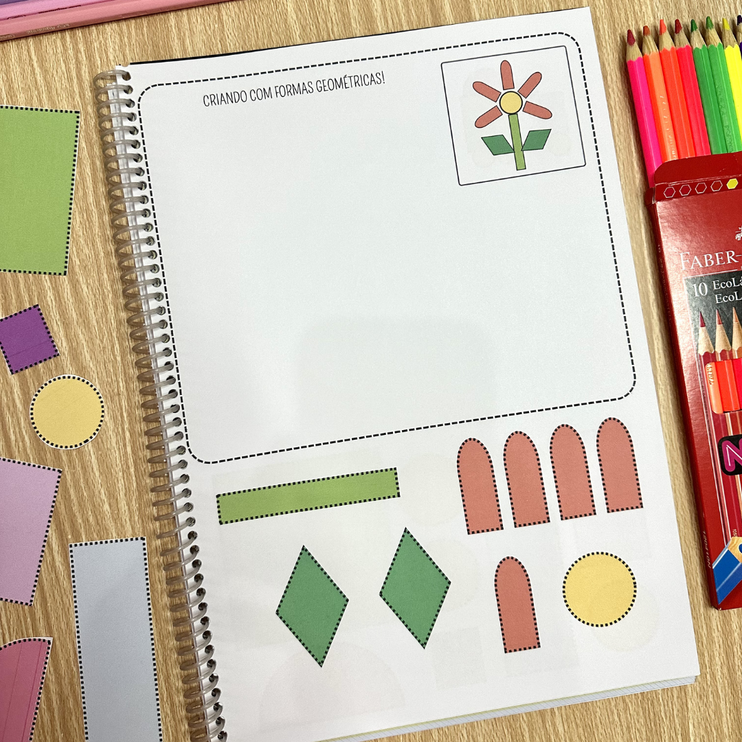 Formas geométricas Educação Infantil - Atividades para recortar e montar - Imagem 6