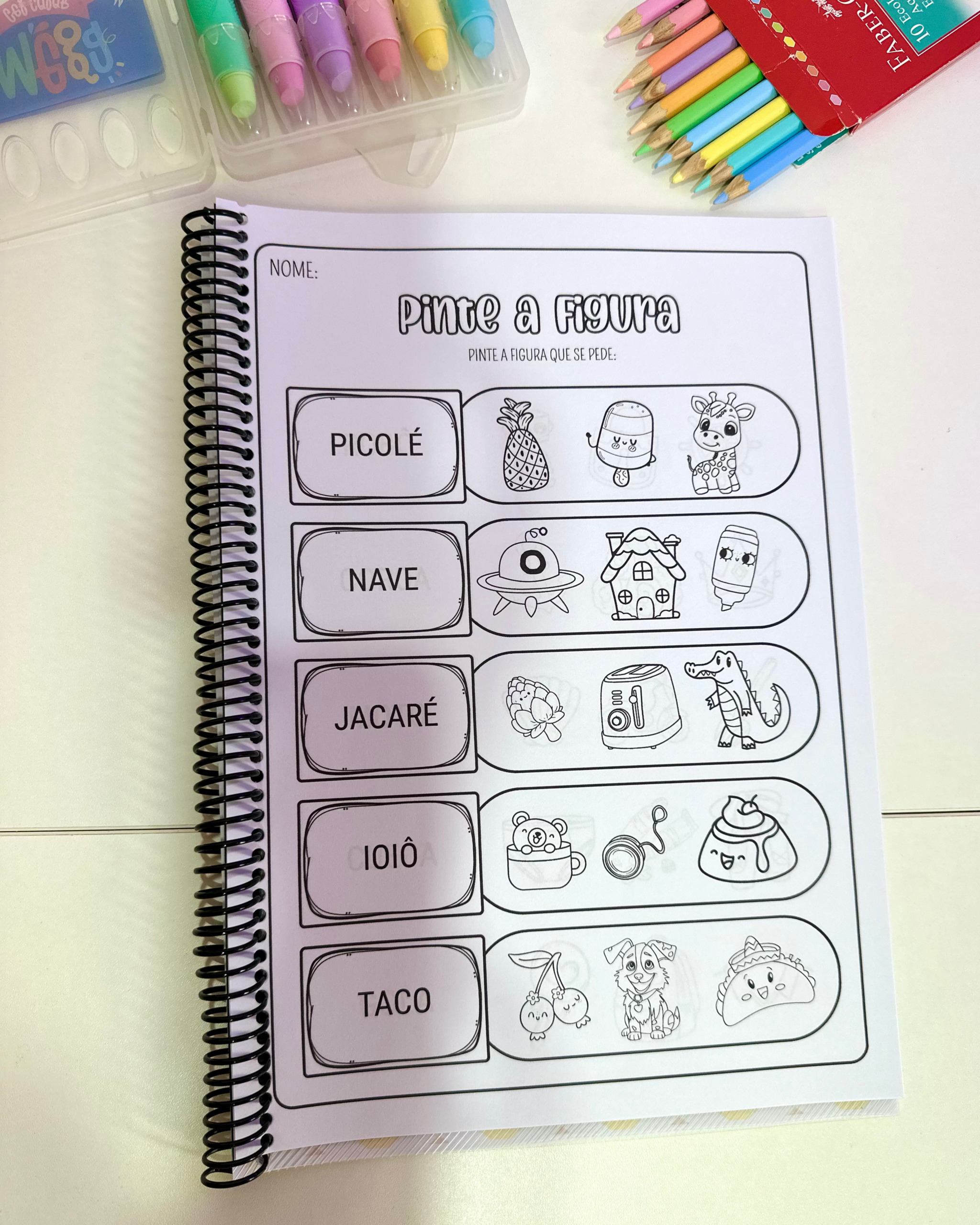 Sílabas Simples - Apostila Pinte a Figura - Imagem 3