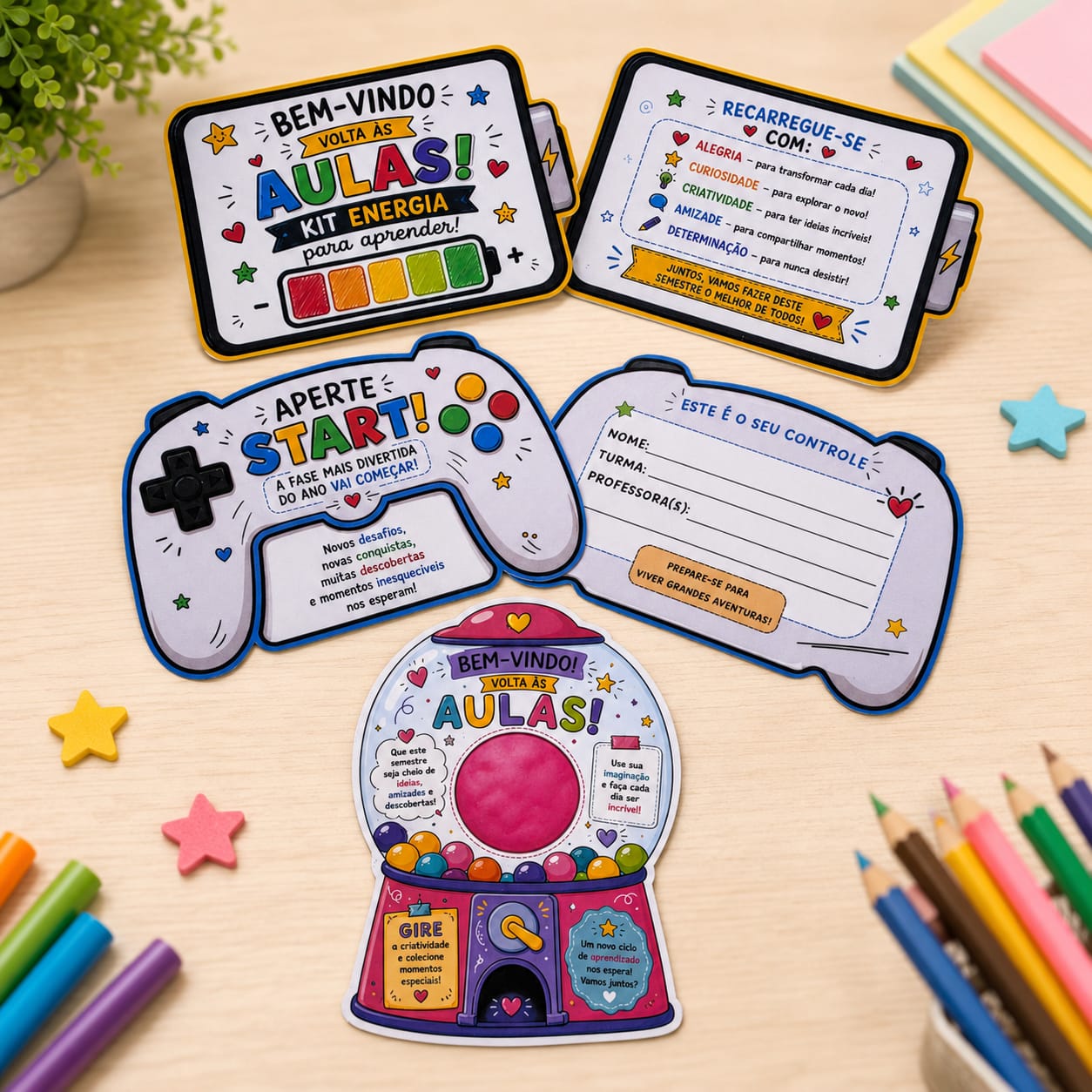 Kit de Cartões de Volta às Aulas - Imagem 5