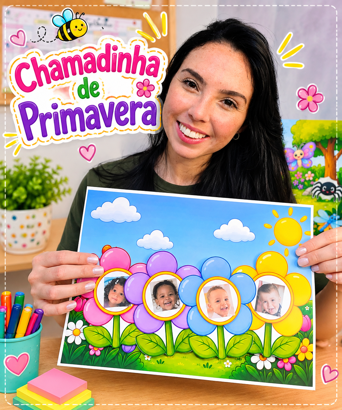 Chamadinha de Primavera para Educação Infantil – Sementinha
