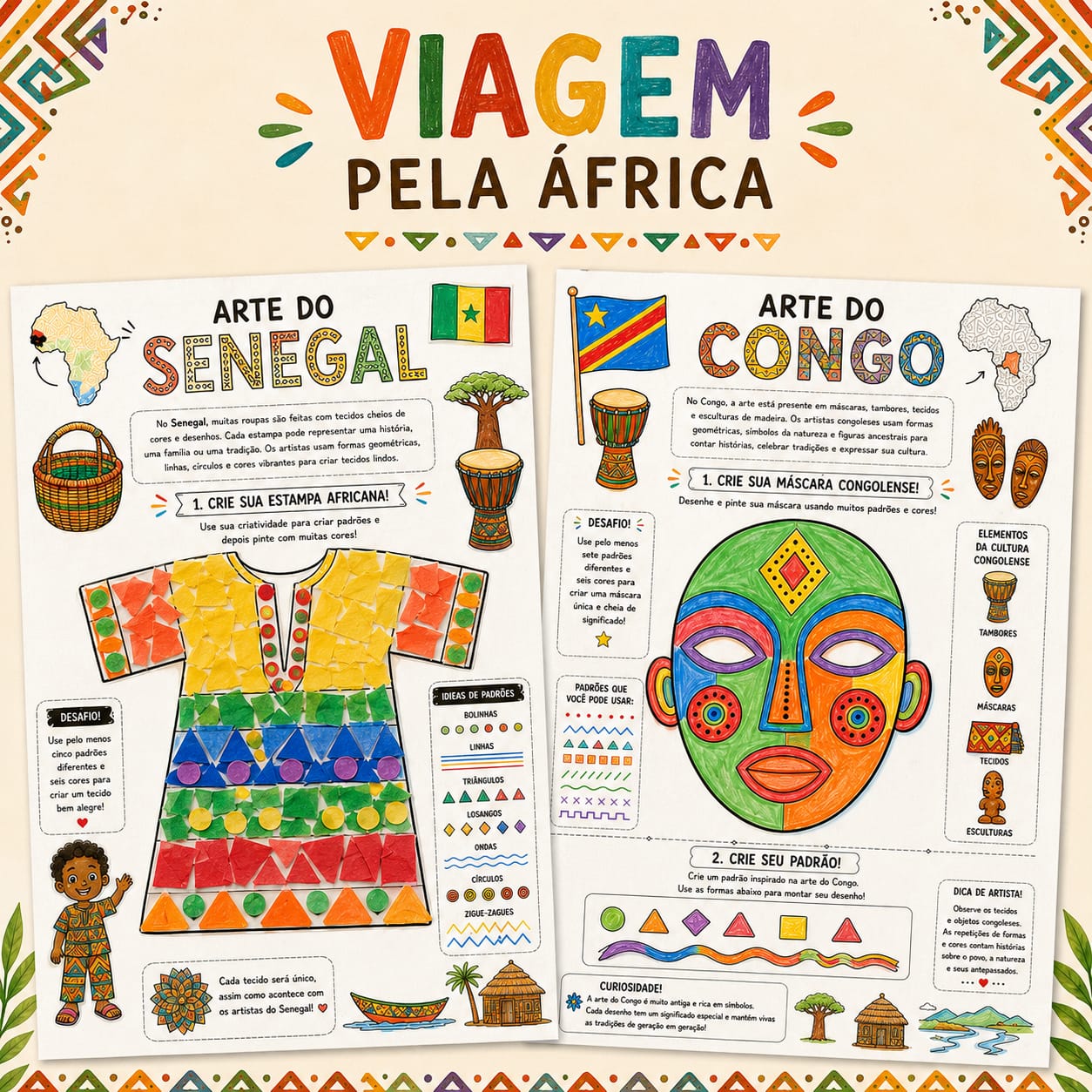 Viagem pela África Apostila com Atividades!