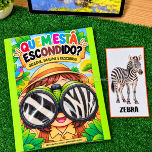 Atividades sobre animais da ÁFRICA para Educação Infantil - Quem está escondido?