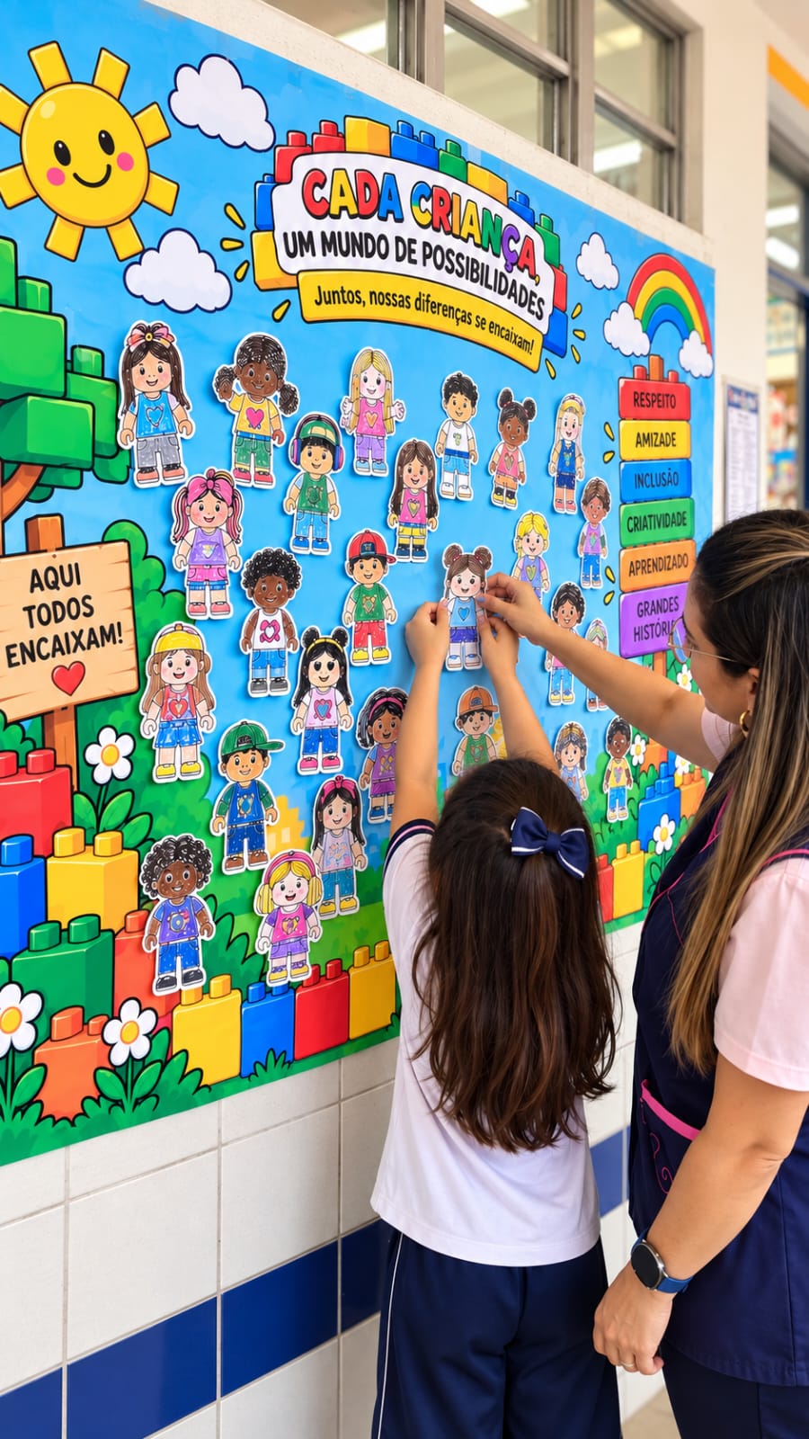 Mural para o DIA DAS CRIANÇAS – PEÇAS QUE FAZEM PARTE DE MIM