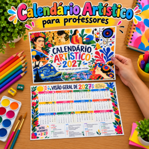 Calendário de Arte - Calendário para professores de arte 2027